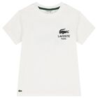 Boys White Logo T-Shirt, 2, hi-res