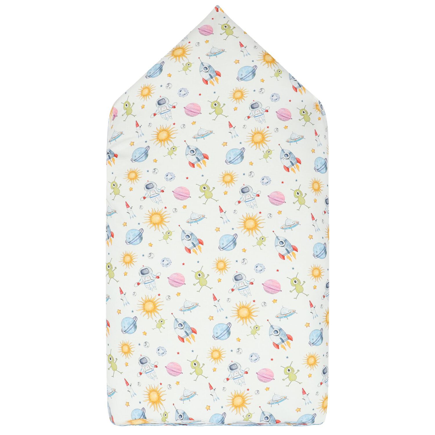 Baby Boys White Space Baby Nest, 1, hi-res