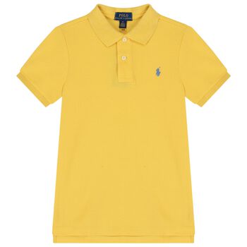 Boys Yellow Logo Polo Shirt