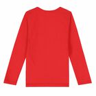 Boys Red Logo Long Sleeve Top, 1, hi-res