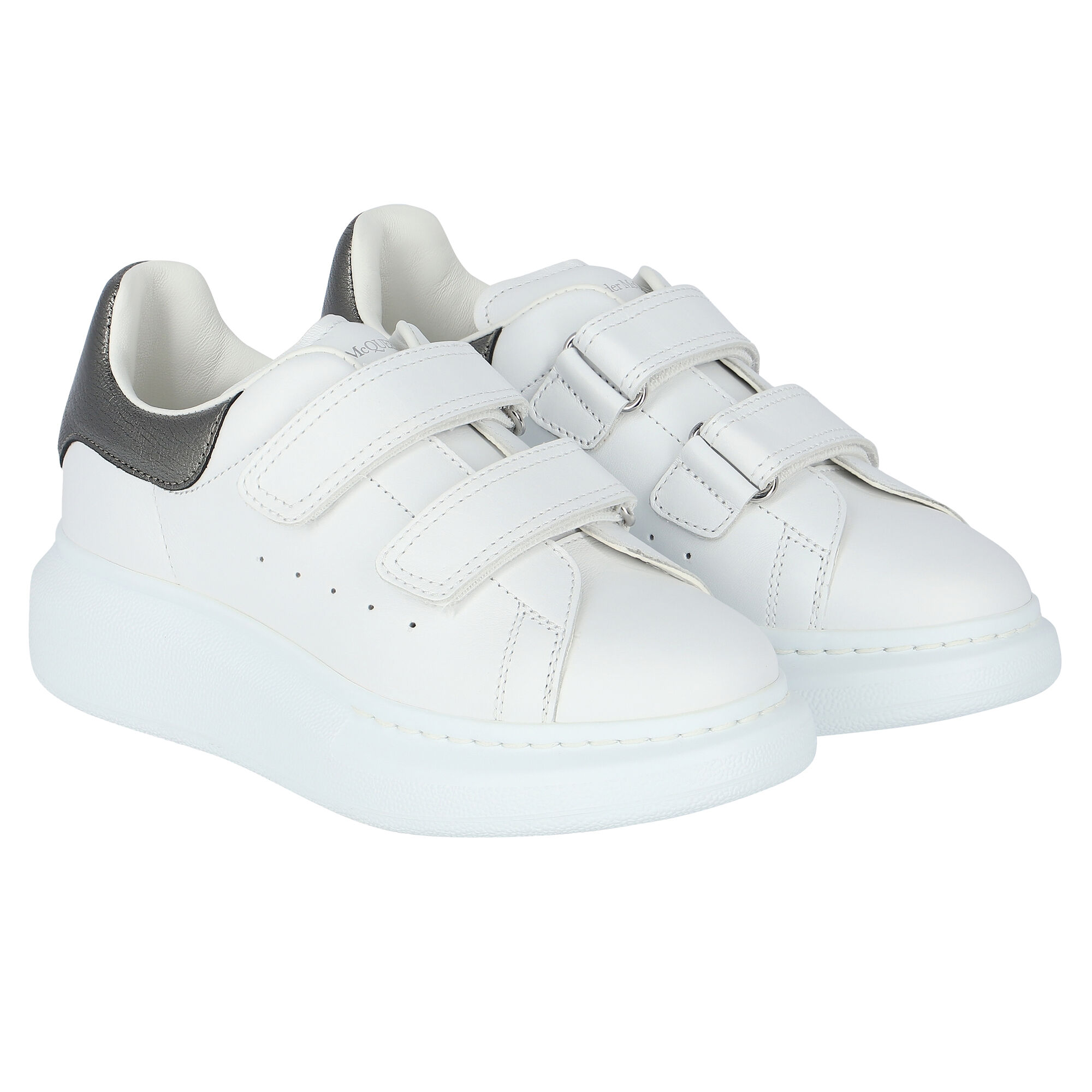 Alexander mcqueen silver shoes best sale