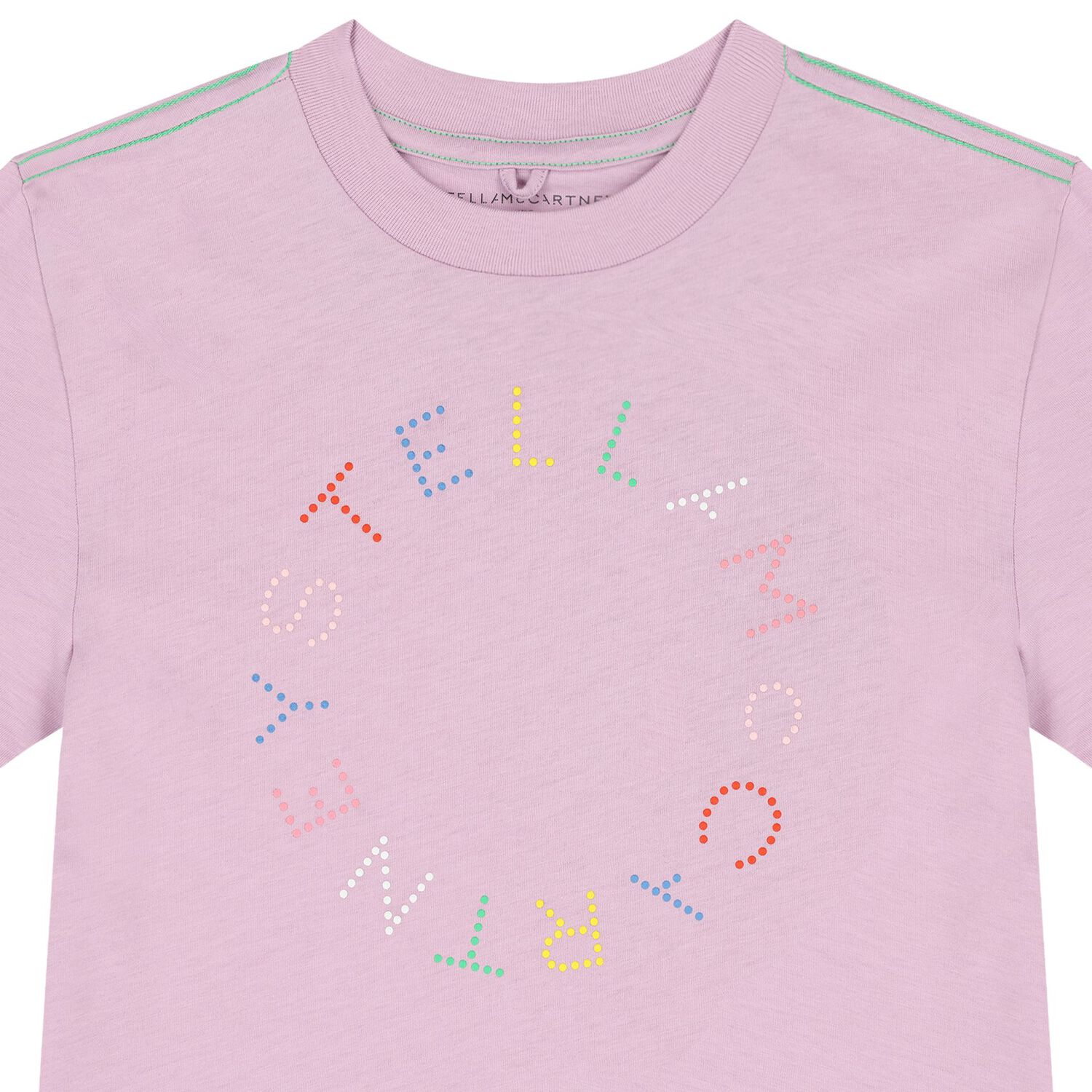 تيشيرت بنات بالشعار باللون الأرجواني, 2, hi-res image number null