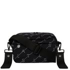 Black Logo Shoulder Bag, 1, hi-res