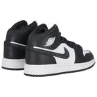 Black, Green & White Air Jordan 1 Mid Trainers, 1, hi-res