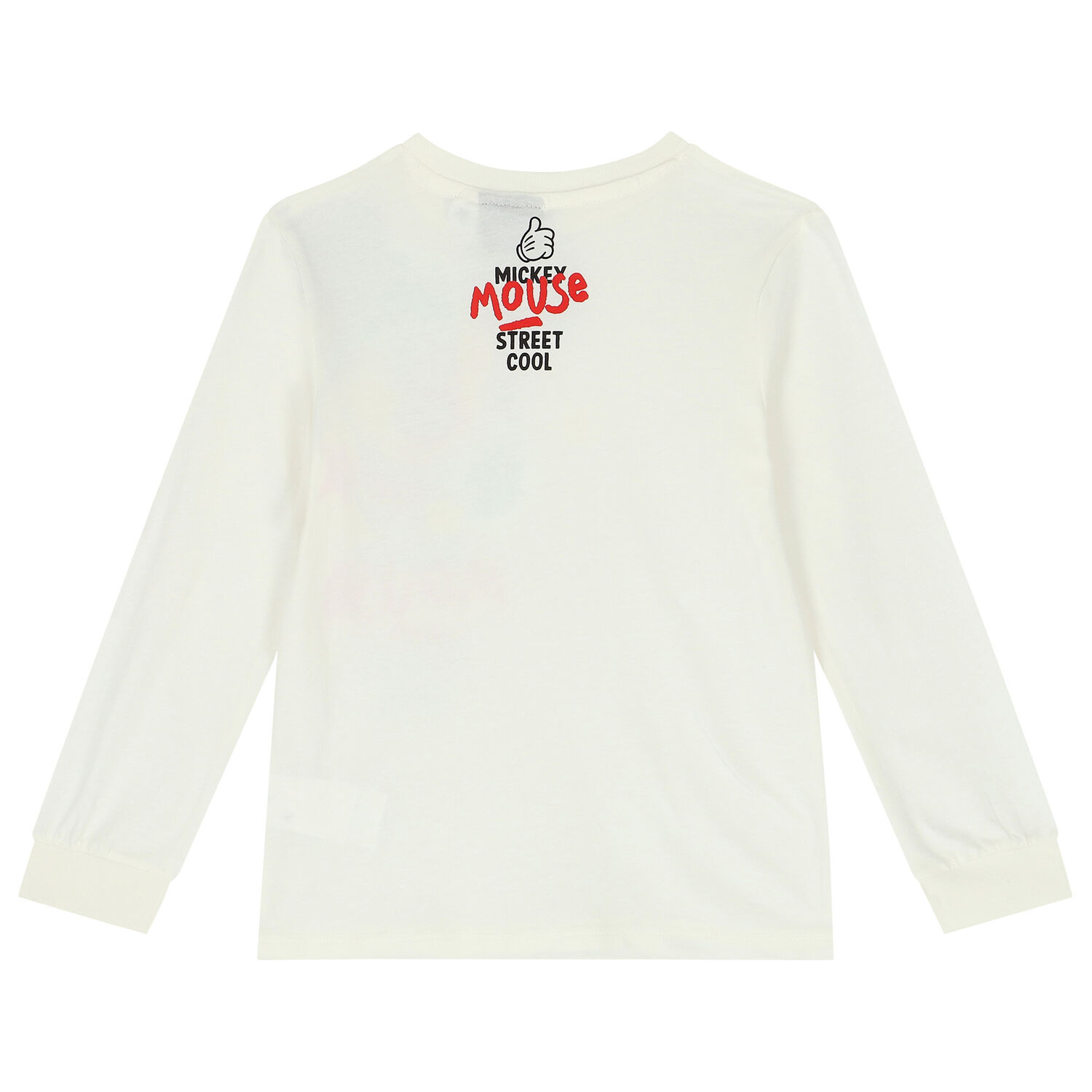 Ivory Mickey Mouse Long Sleeve Top, 1, hi-res