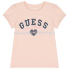 Girls Pink Logo T-Shirt, 2, hi-res