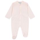 Baby Girls Pink & White Logo Babygrow Set, 2, hi-res