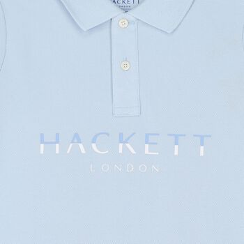 Boys Blue Logo Polo Shirt