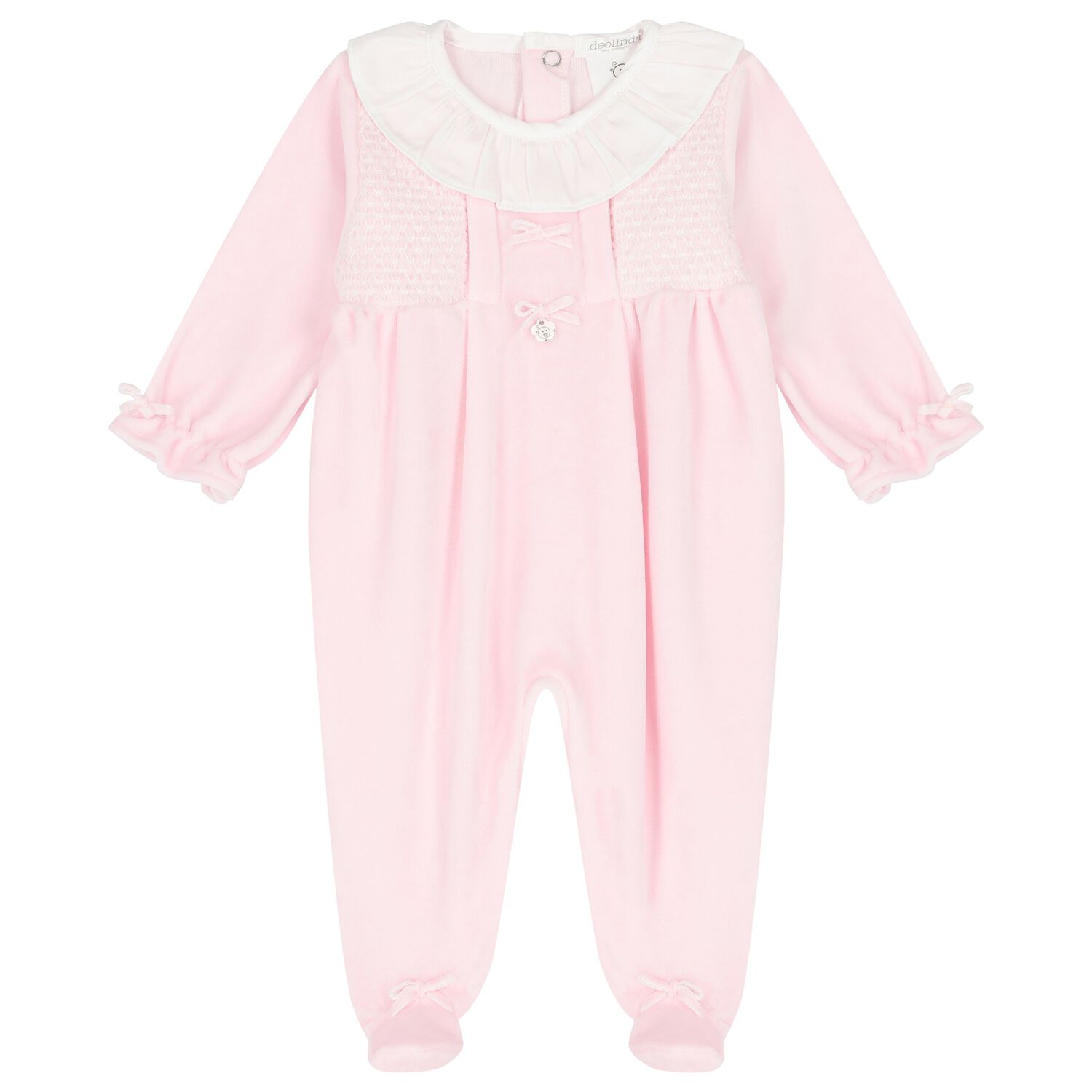 Baby Girls Pink Babygrow, 1, hi-res