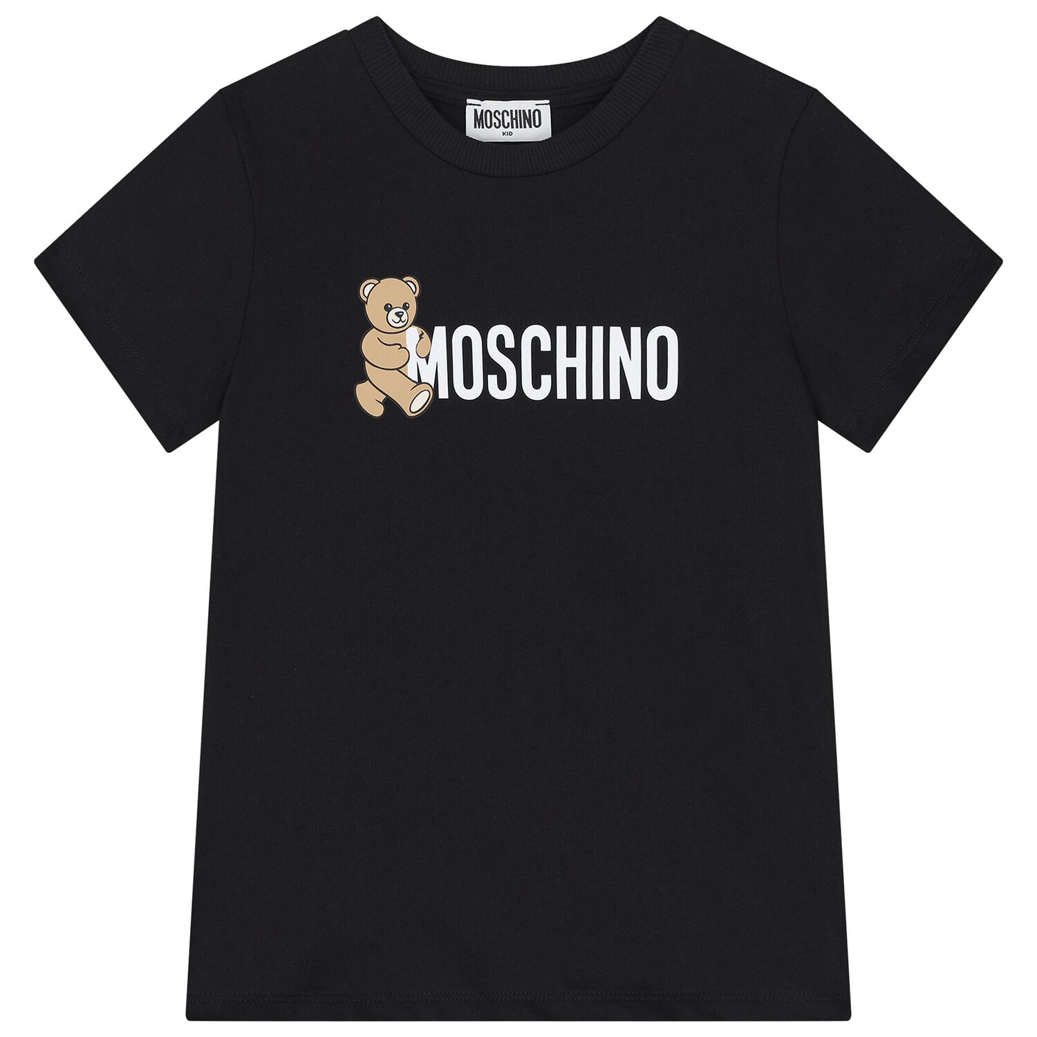 Black Teddy Bear Logo T-Shirt, 6, hi-res