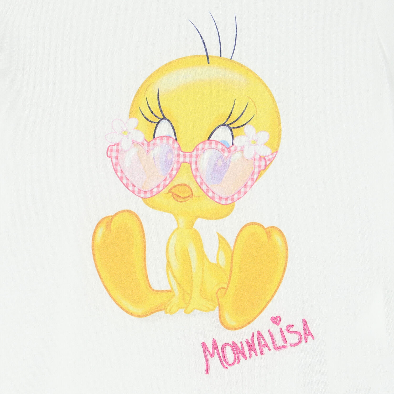 Younger Girls White Tweety Bird T-Shirt, 1, hi-res
