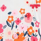 فستان بنات بطبعة الزهور باللون الأبيض, 1, hi-res