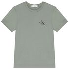 Boys Green Logo T-Shirt, 1, hi-res