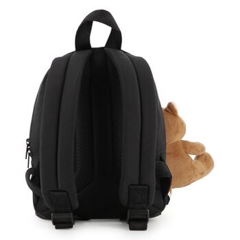 Boys Black Logo Red Panda Backpack