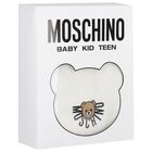 لبس أطفال بشعار دب تيدي باللون الأبيض, 1, hi-res