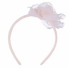 طوق شعر بنات بالزهور باللون الوردى, 1, hi-res