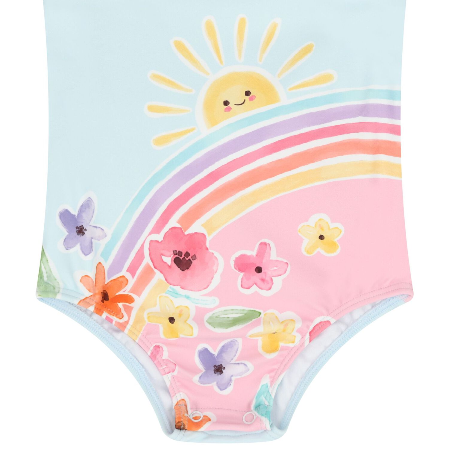 Baby Girls Rainbow Swimsuit Set, 1, hi-res