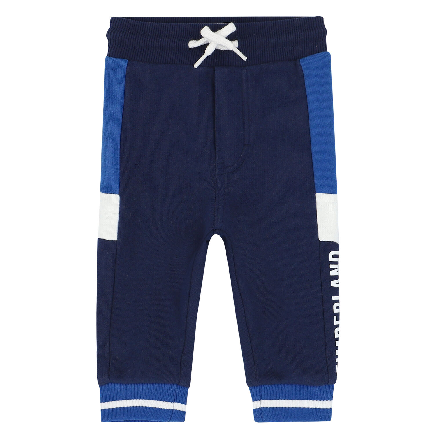 بنطلون رياضي بالشعار باللون الكحلي للأولاد, 1, hi-res