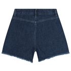 Girls Navy Blue Embellished Denim Jeans, 1, hi-res