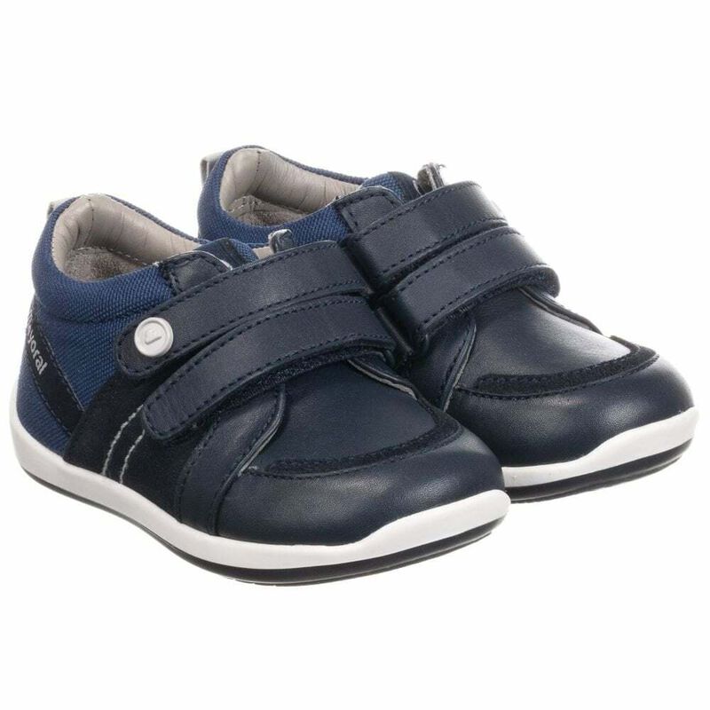 Baby Boys Navy Blue Trainers, 1, hi-res image number null