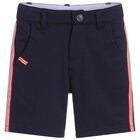 Boys Navy Shorts, 1, hi-res