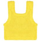 بيكيني من القماش المرن والمجعد باللون الأصفر والوردي الفاتح للبنات, 1, hi-res