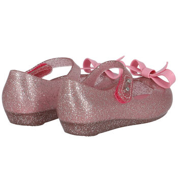 حذاء جيلي باللون الوردي للبنات