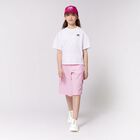 Girls White Logo Heart T-Shirt, 1, hi-res