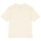 Girls Beige & Pink Logo Shorts Set, 1, hi-res