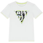 Boys White Logo T-Shirt, 1, hi-res
