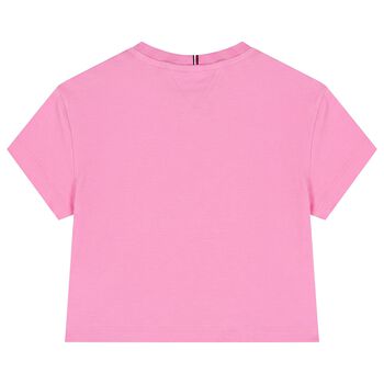 Girls Pink Logo T-Shirt