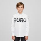 Boys White Logo Shirt, 1, hi-res