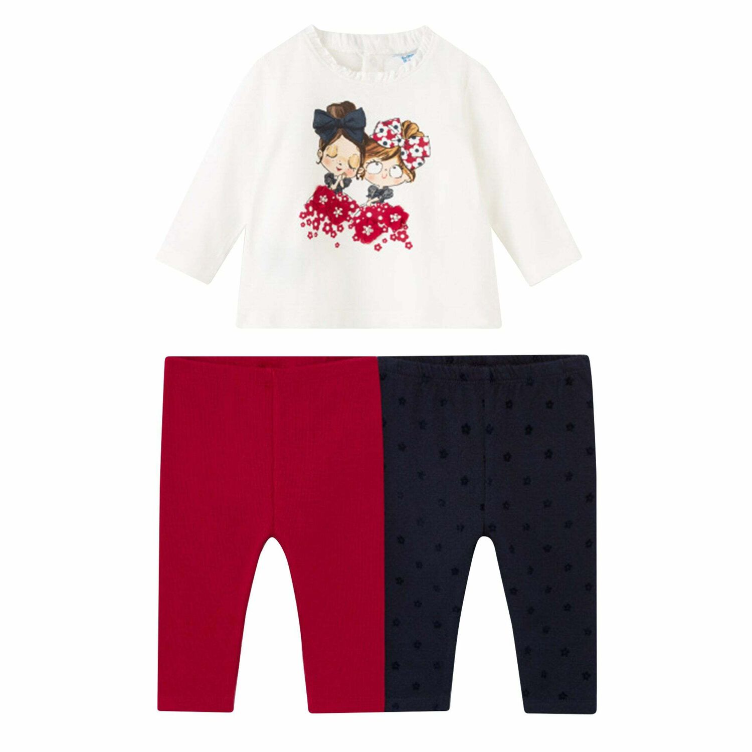 طقم ليغنز باللون العاجى والاحمر (3 قطع), 2, hi-res