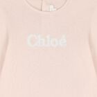 Younger Girls Pink Logo Long Sleeve Top, 1, hi-res