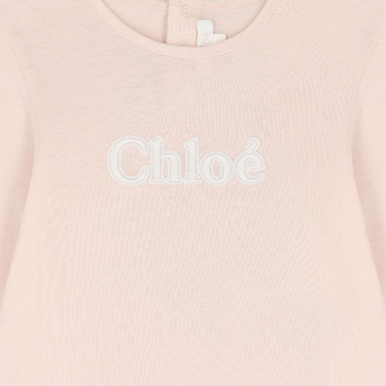 Younger Girls Pink Logo Long Sleeve Top, 1, hi-res image number null