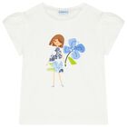 طقم تنوره من التول باللون العاجى والازرق, 1, hi-res