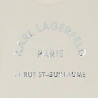 Girls Beige Logo T-Shirt, 1, hi-res