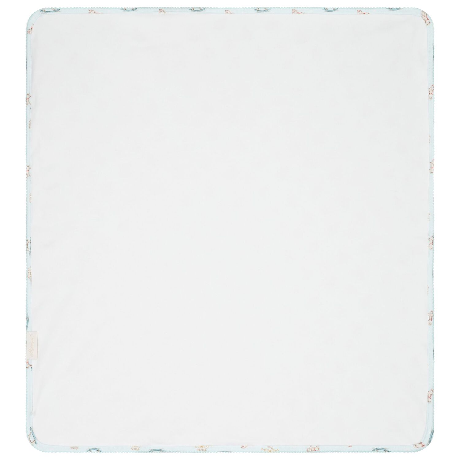 بطانية بطبعة الحصان الهزاز باللون الأزرق, 1, hi-res