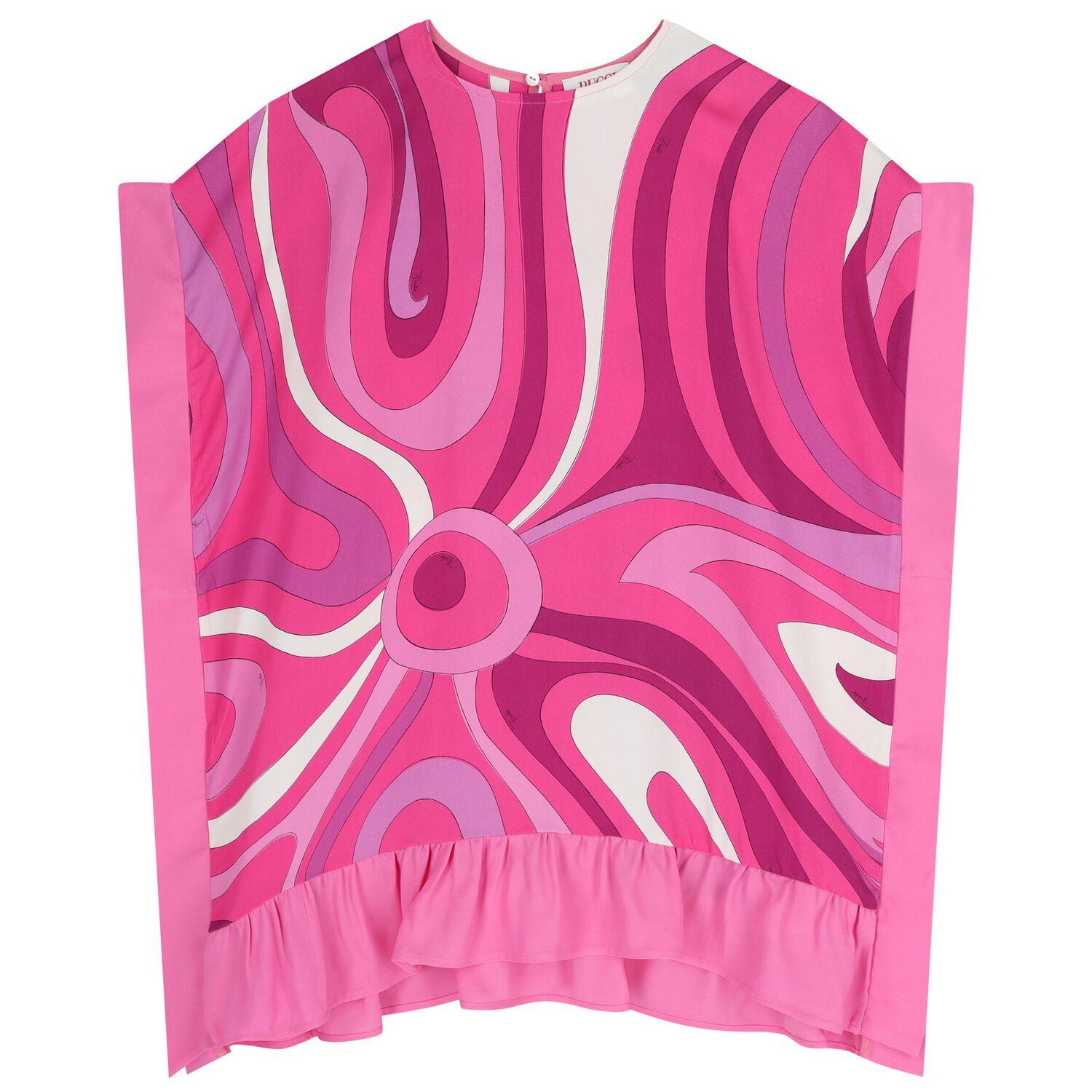 Girls Pink & Purple Marmo Kaftan, 1, hi-res