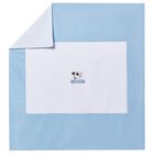 Baby Boys White & Blue Blanket, 2, hi-res