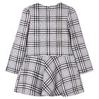 Girls Grey & Red Check Dress, 1, hi-res