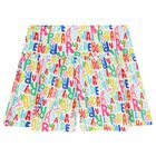 Girls White Logo Shorts, 1, hi-res