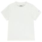 طقم ملابس أطفال أولاد باللونين الأبيض و الأزرق مخطط بشعار, 2, hi-res