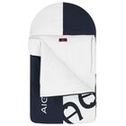 Baby Boys Navy Blue & White Logo Nest, 3, hi-res