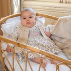 Baby Girls Ivory Floral Smocked Dress, 1, hi-res