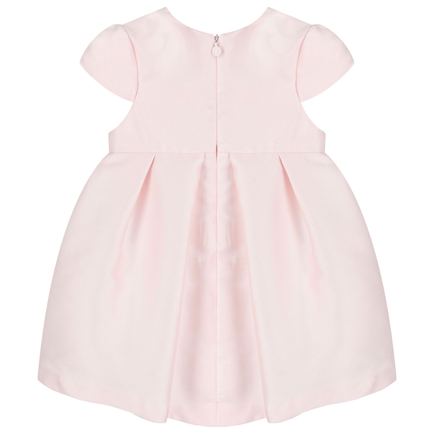 Baby Girls Pink Flower Satin Dress Set, 2, hi-res