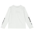 White Logo Long Sleeve Top, 1, hi-res