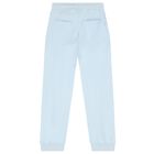 بدلة رياضية أولاد بالشعار باللون الأزرق, 1, hi-res