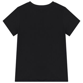 Black Teddy Bear Logo T-Shirt