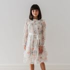 Girls Ivory Floral Tulle Dress, 1, hi-res